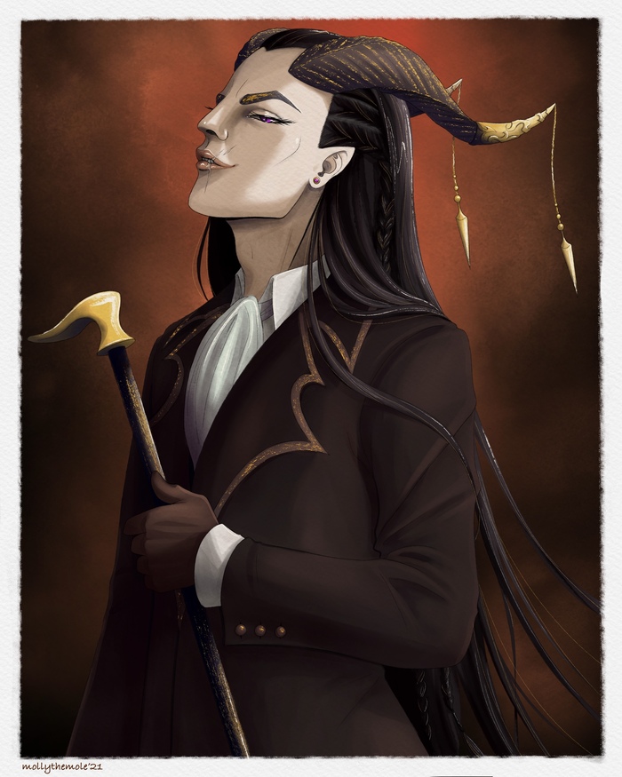 Халф в акварельном стиле