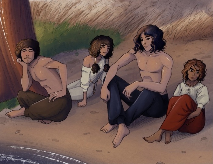 Фулл в акварельном стиле