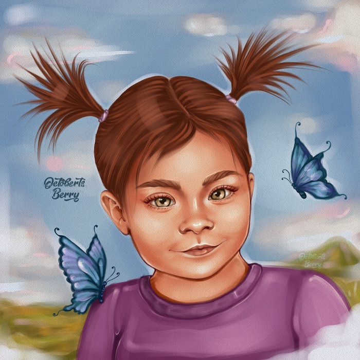 Digital портрет детский 