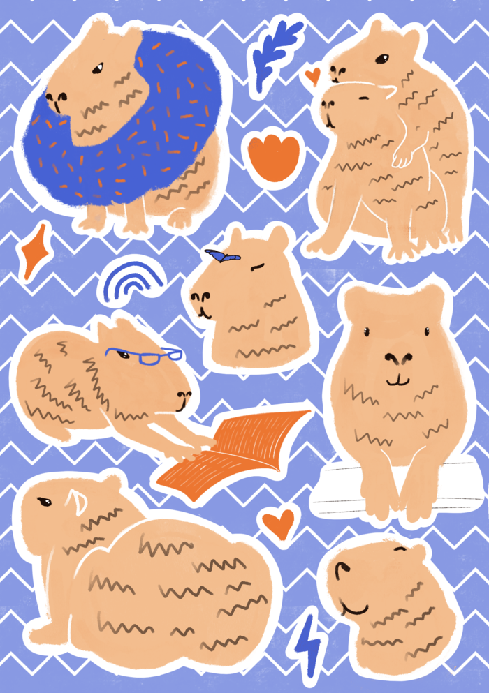 Стикеры "Капибара"