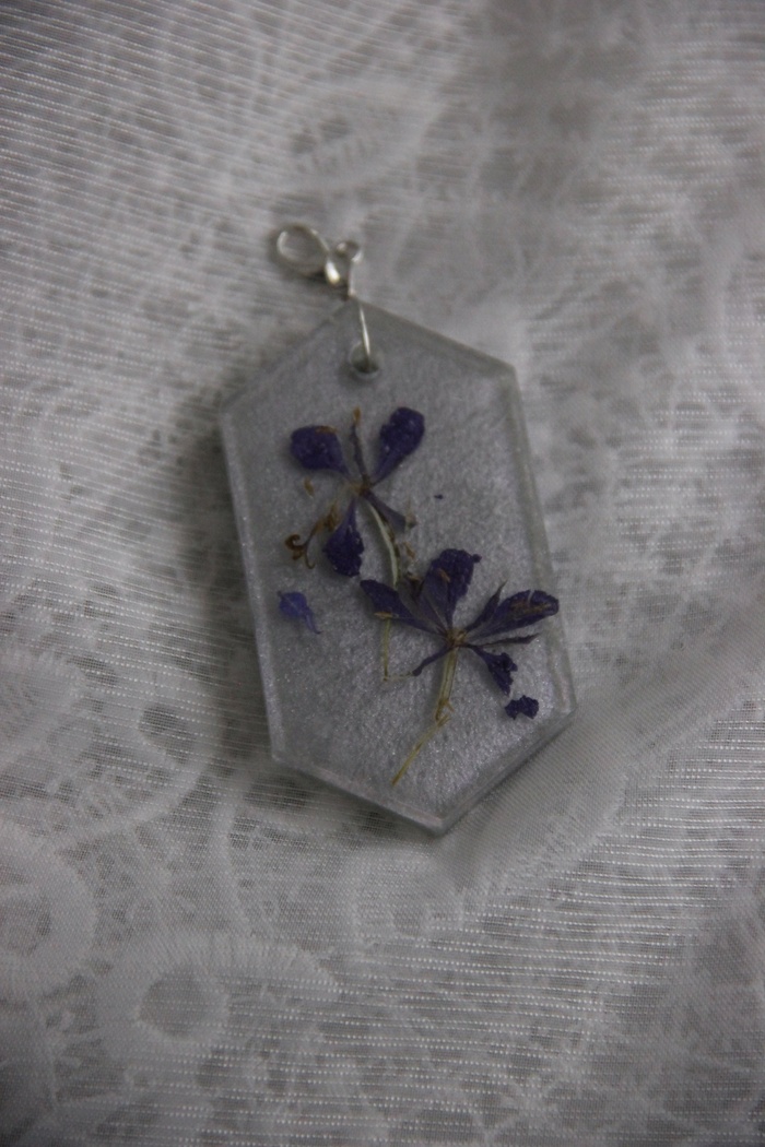 Кулон/брелок с сухоцветом.