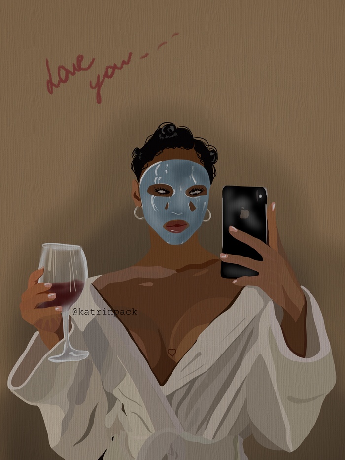 Девушка с бокалом