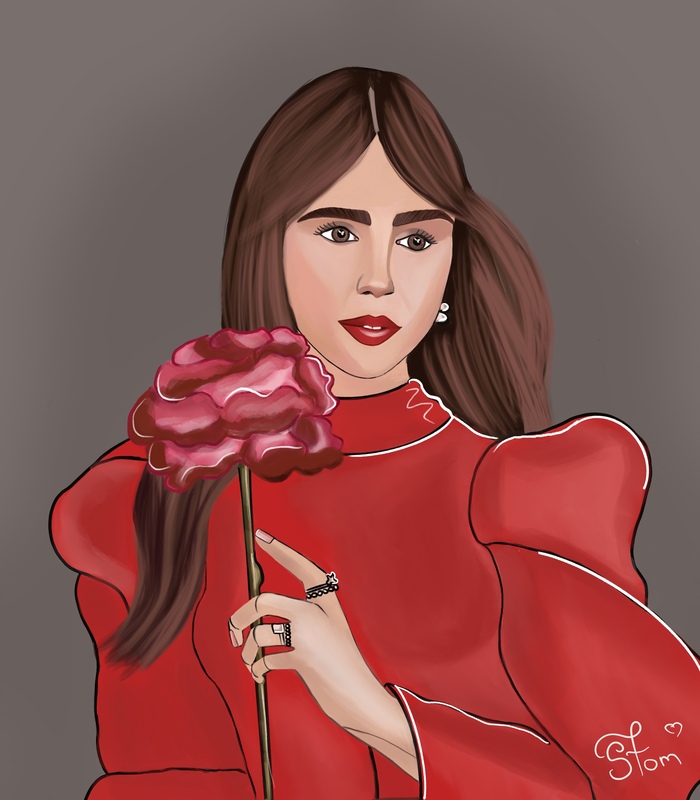 Портрет Лили Коллинз🌹