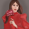 Портрет Лили Коллинз🌹