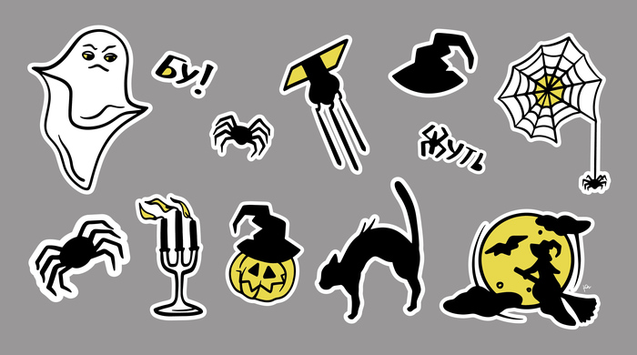 Halloween векторный набор