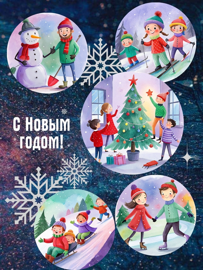 Новогодняя открытка