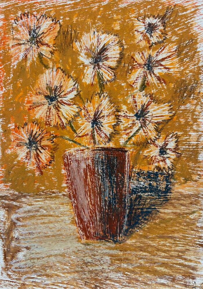 "Ваза с необычными цветами"