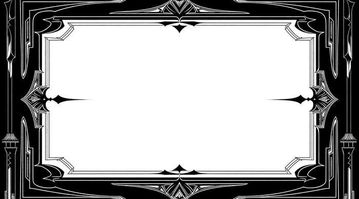 Минималистичная черно-белая рамка