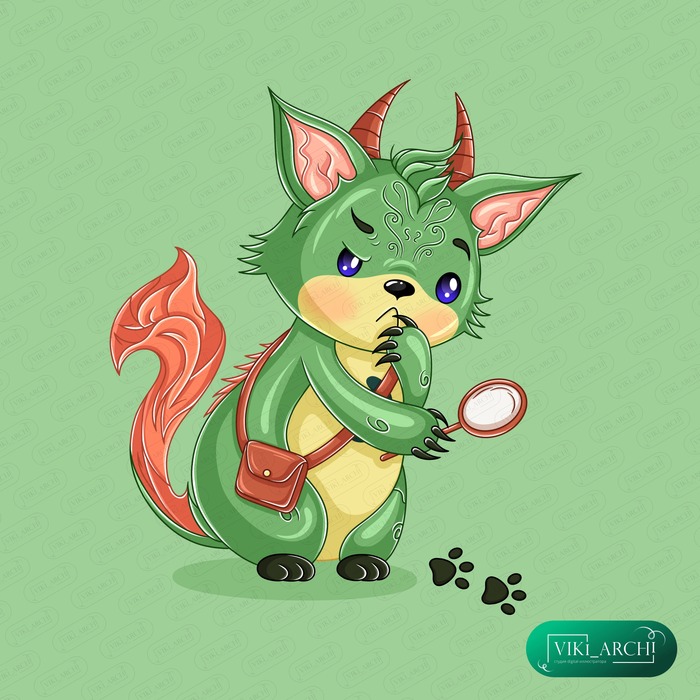 10 Иллюстрация из серии "Монстрик Тибуташка"