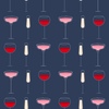 Бесшовный паттер "Бокалы"