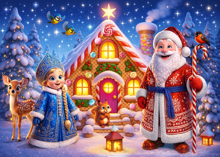 дед мороз и снегурочка