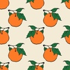 Бесшовный паттерн "Мандарины"