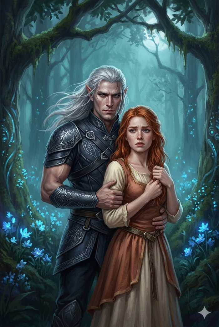 Готовая обложка. Иллюстрация. "Воитель и пленница"