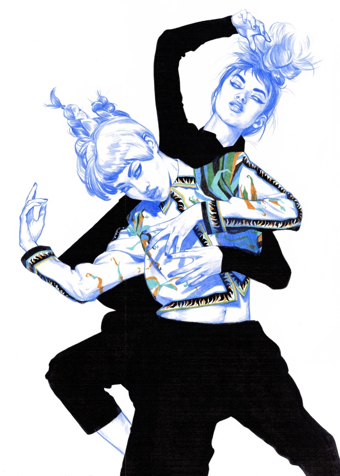 Blue twins.