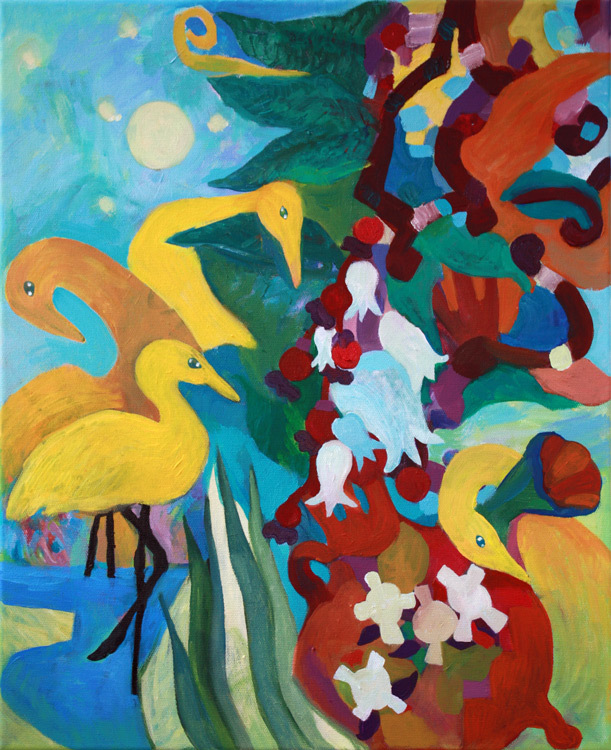 Желтые цапли/The yellow herons