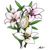 Pocket Watch and Lilies/Карманные часы и лилии