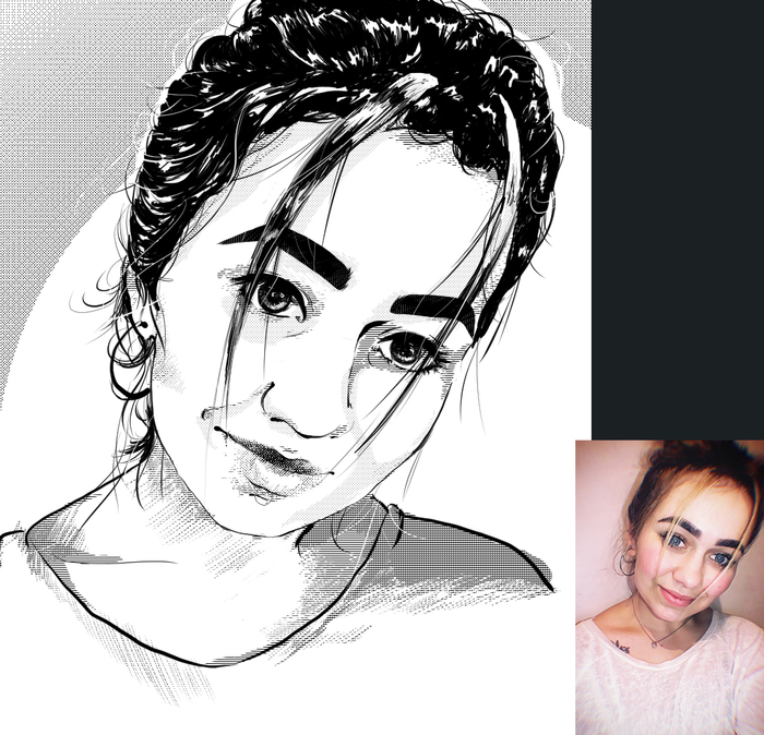Скетч портрет по фото