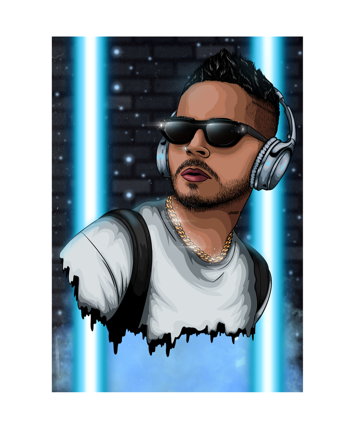 Векторный Портрет в Фирменном Стиле