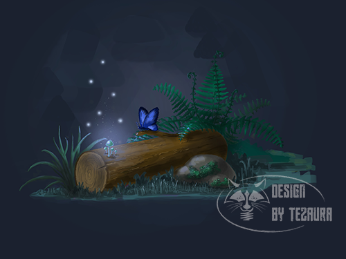 ночь в волшебном лесу