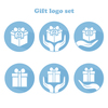 Набор логотипов на тему подарков