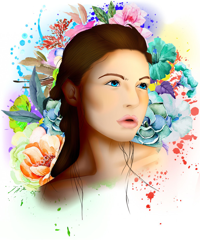 Чувственность молодой красивой девушки