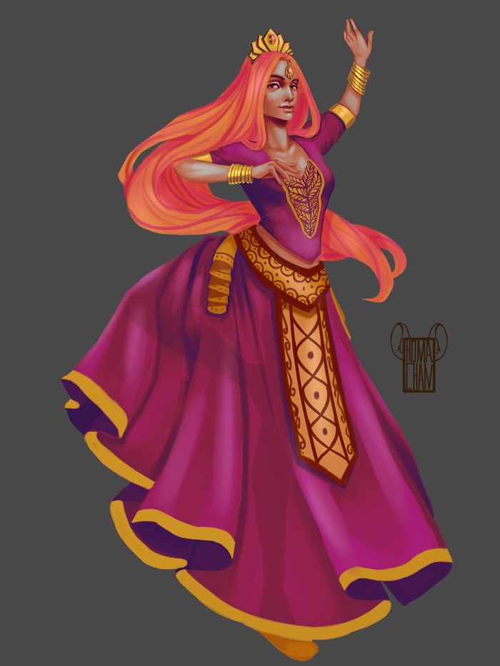 Арт персонажа в полный рост 