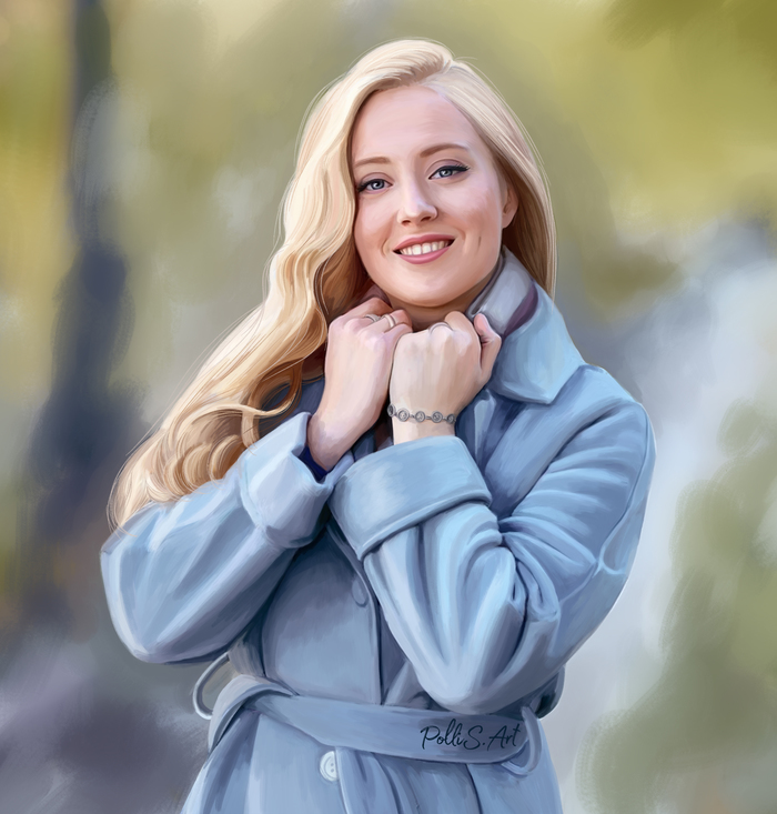 Портрет в технике "Цифровая живопись"