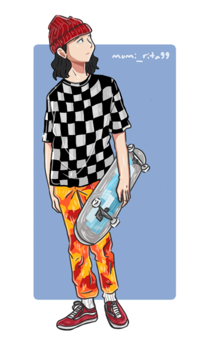 Дизайн персонажа: Скейтбордист