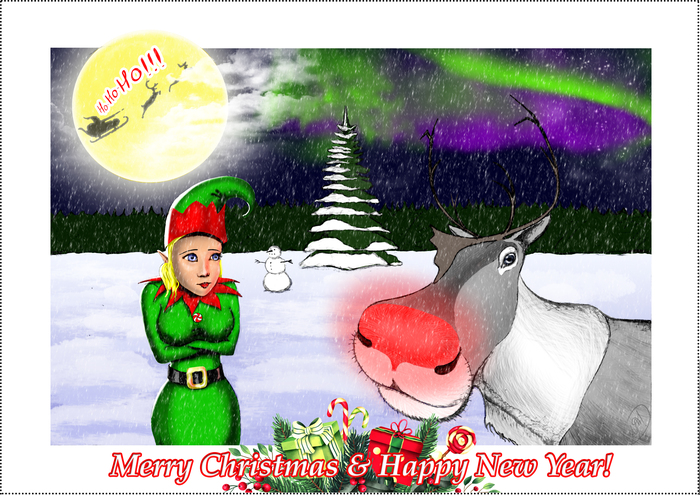 Олень Рудольф и тайный эльф Санты