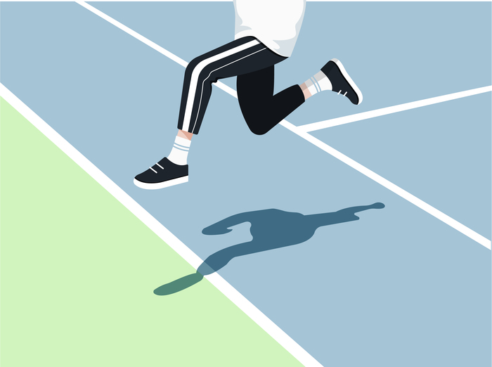 Иллюстрация для спортивного бренда