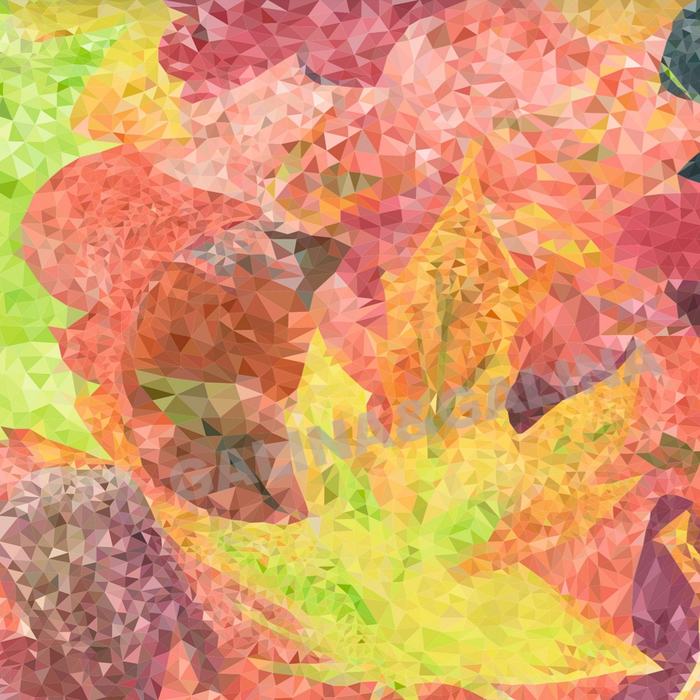 Листья low poly