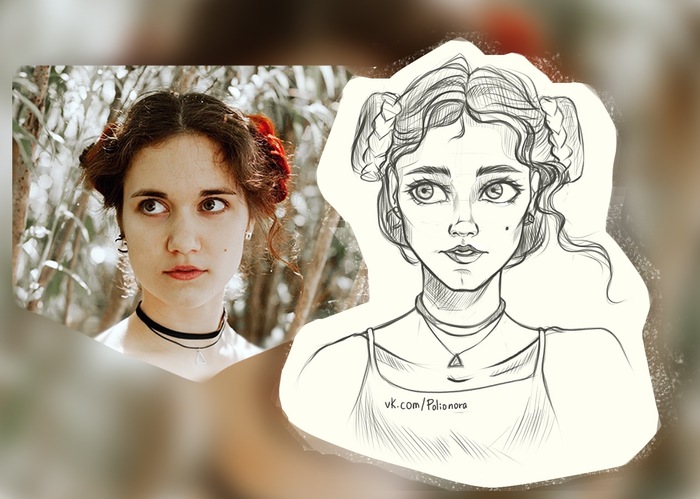 Полноценный скетч-портрет