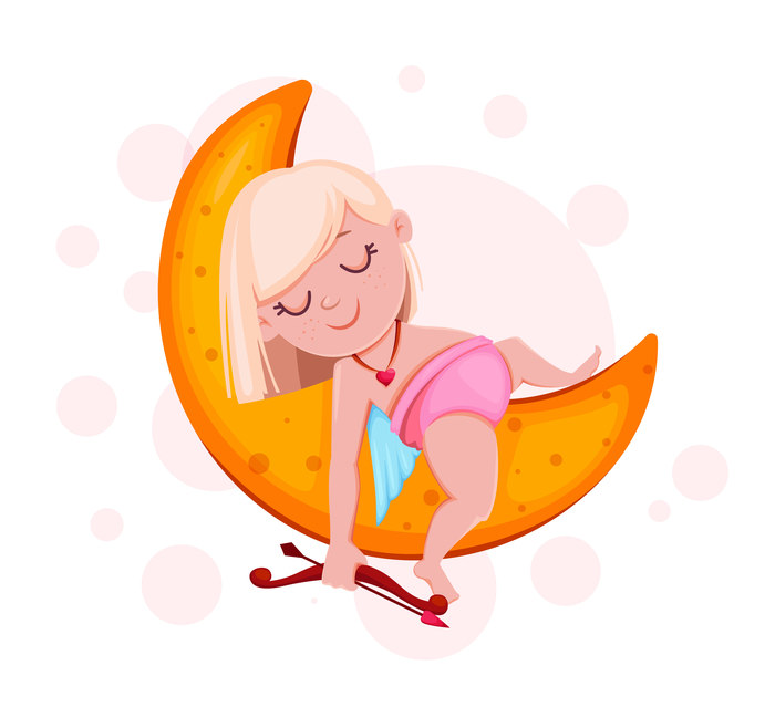 спящий купидон