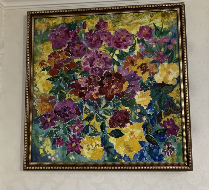 Цветущие розы