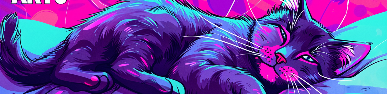 Main neomodeon lazy lazy arts with fun cat logotype in comics style  5bbcbe0f 19cd 42ab a25d e9ef692b9bdd